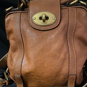 Fossil Leather Backpack